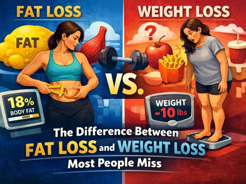 The Difference Between Fat Loss and Weight Loss Most People Miss